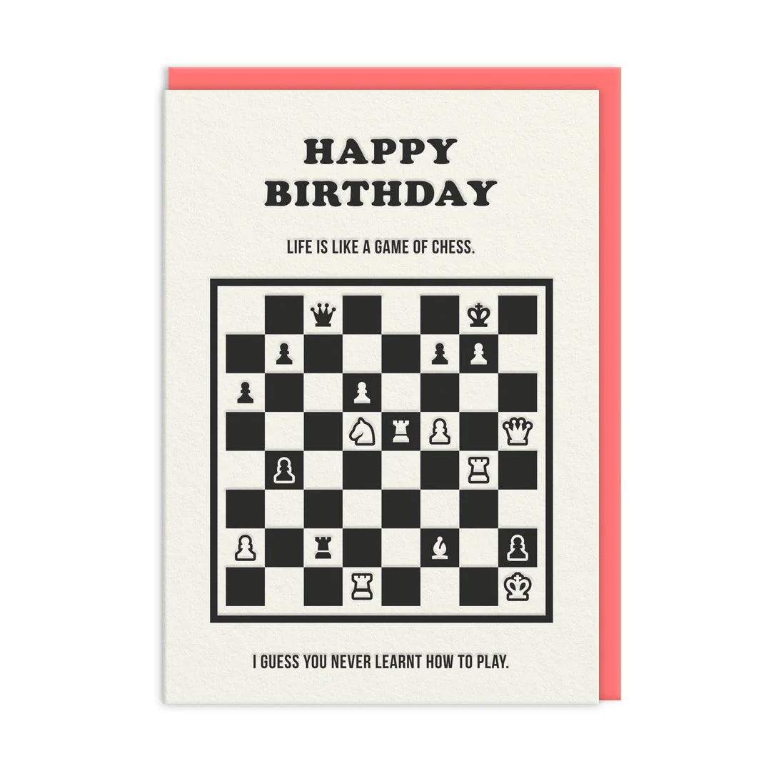 Game of chess - Birthday card