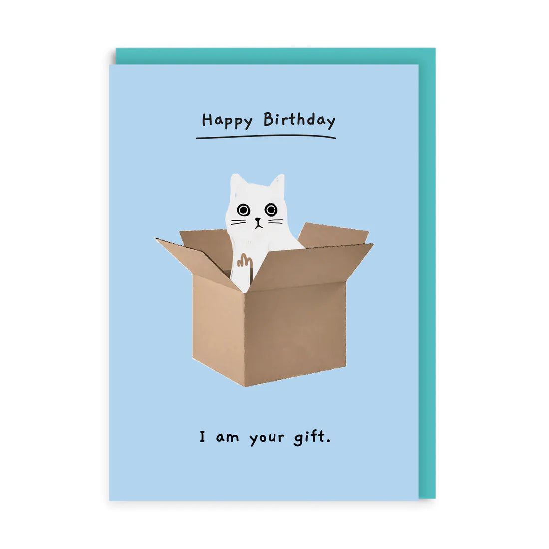 I am your gift -Ken the cat birthday card