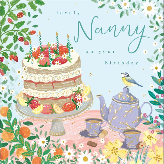 Lovely Nanny on your Birthday card