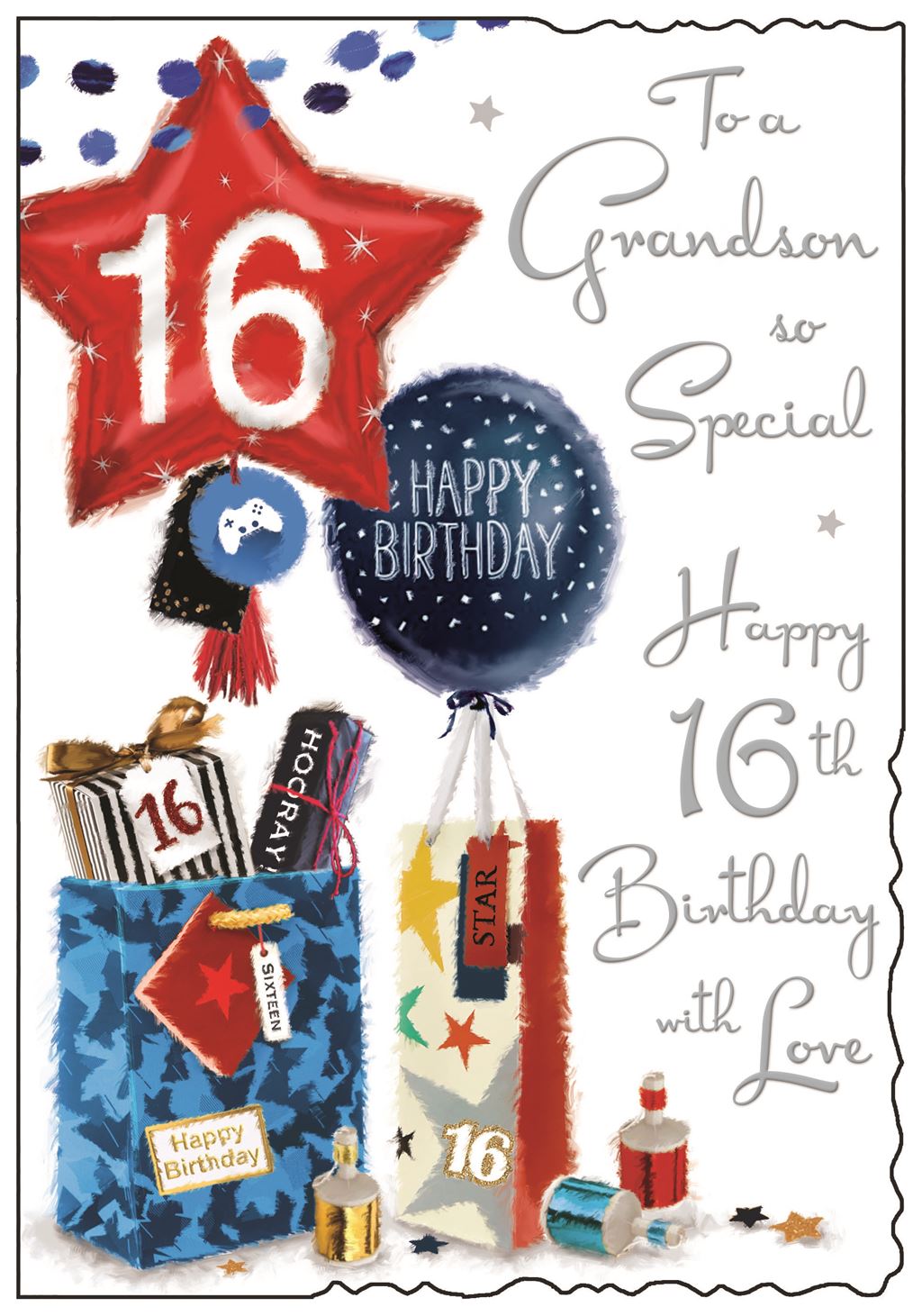 Grandson on your 16th birthday - Jonny Javelin cards