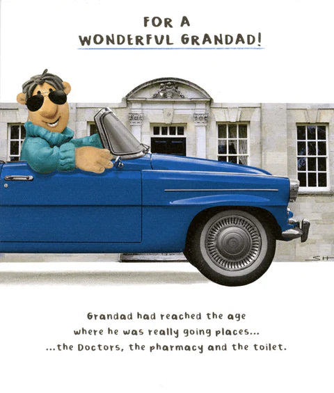 For a wonderful Grandad  - funny, birthday card