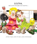 Sister  -  funny  birthday card