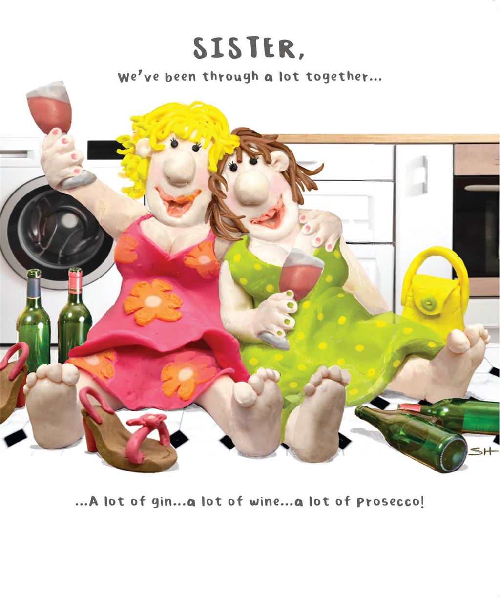 Sister  -  funny  birthday card
