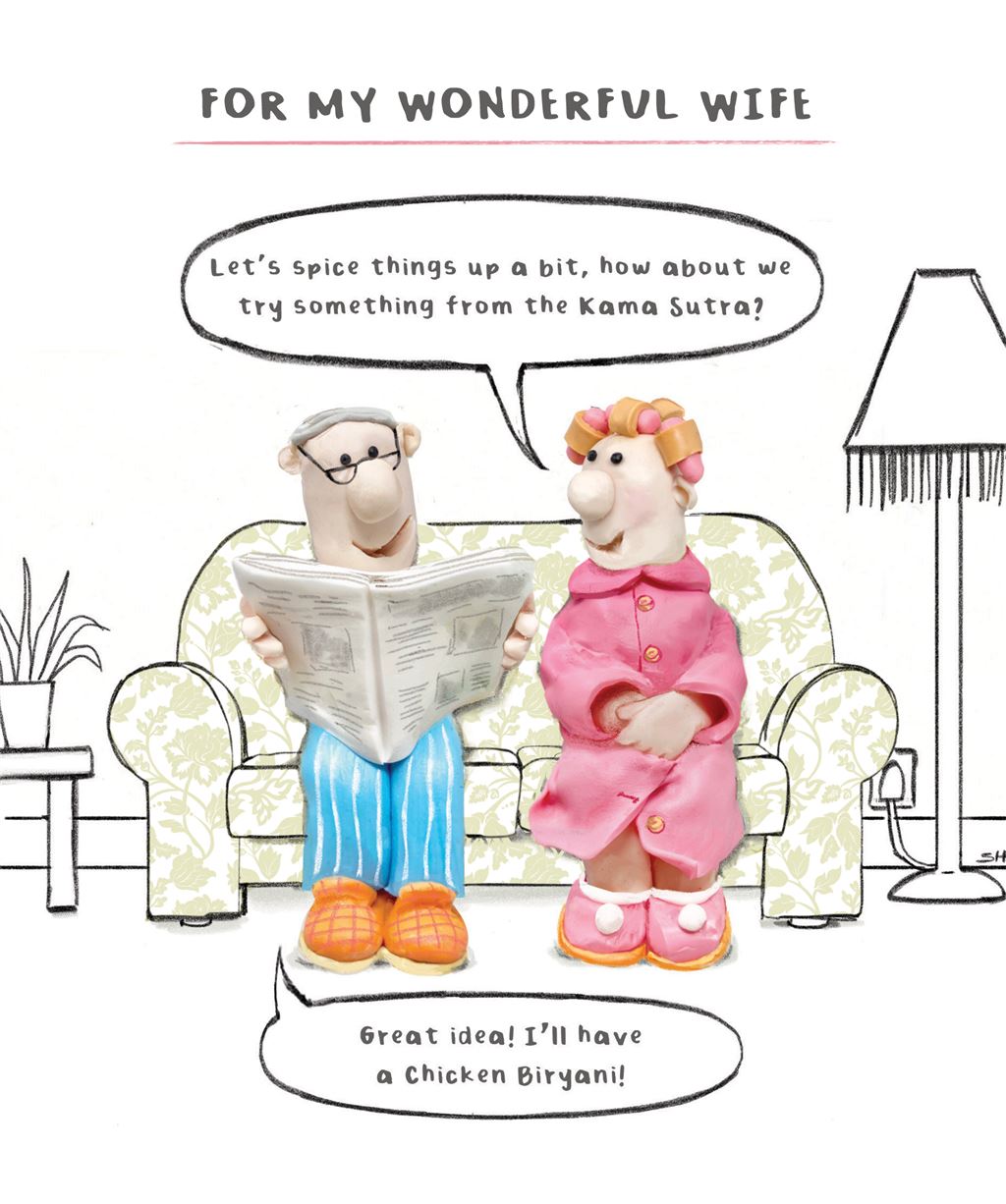 For my wonderful Wife-  funny  birthday card
