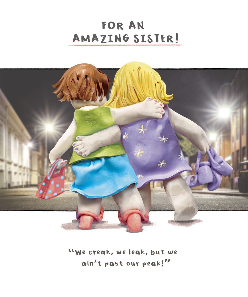 For an amazing Sister -  funny  birthday card