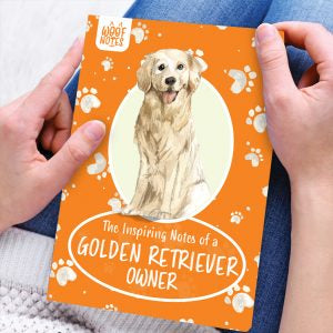 Golden retriever owner - Woof notes  Journal with lined pages