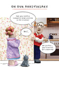 On our anniversary - funny card