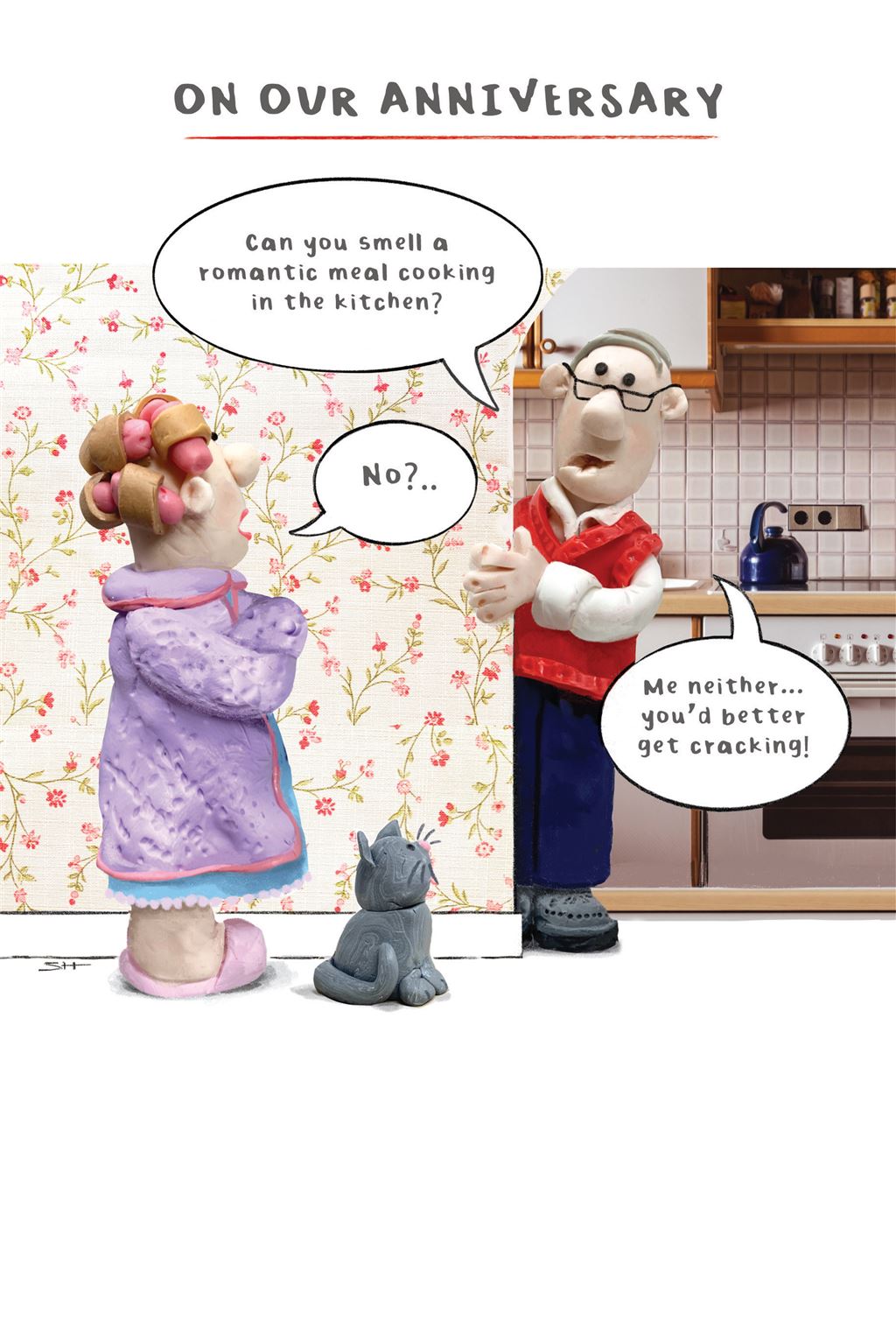 On our anniversary - funny card