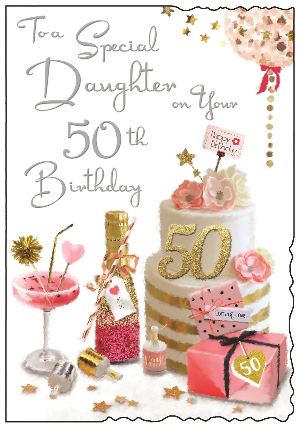 Daughter on your 50th Birthday - Jonny Javelin card