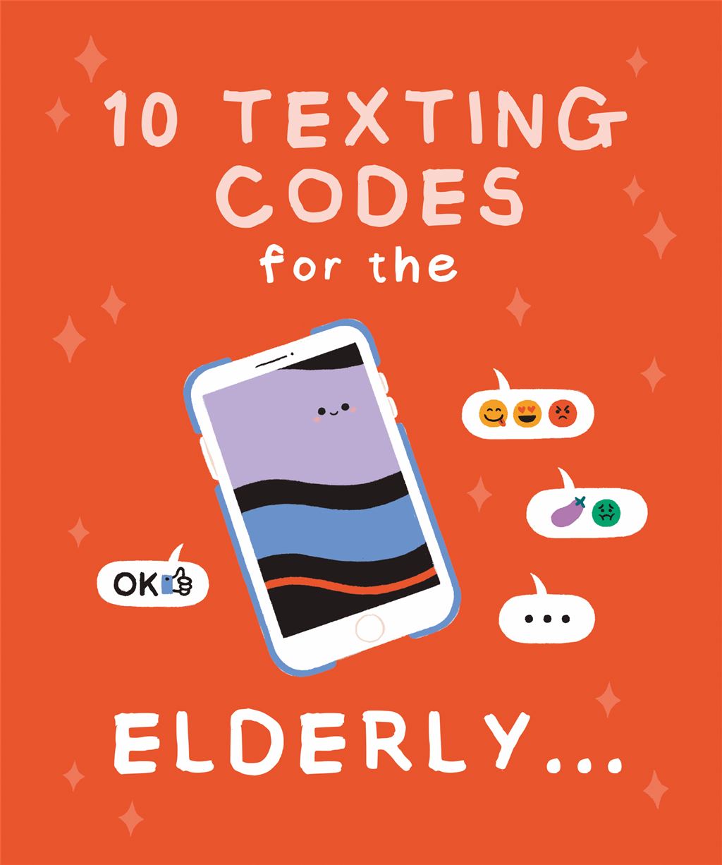 Texting Code For The Elderly - funny blank card