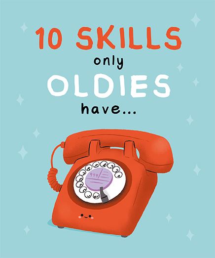 10 Skills Only Oldies Have - funny blank card