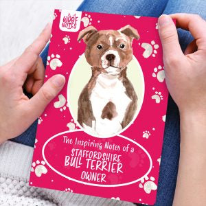 Staffordshire Bull - Woof notes  Journal with lined pages