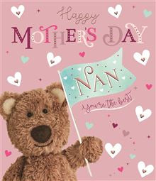 Happy  Mother's Day, Nan - Barley the Little Brown Bear card