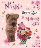 For Nanna on Mother's Day - Barley the Little Brown Bear card