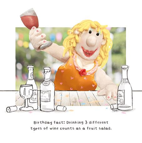Salad -  birthday comedy card