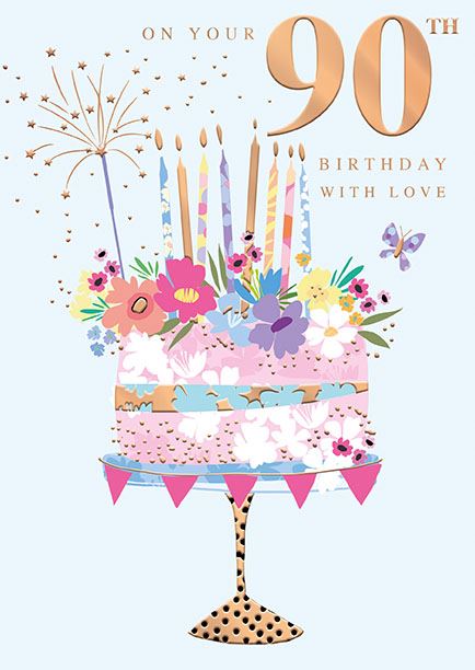 Age 90 Female Birthday card