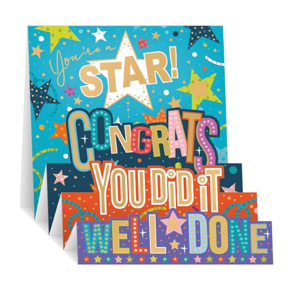 Well done! - Pop up card
