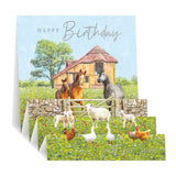 Farmyard Animals - Pop up Birthday card