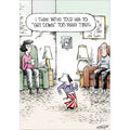 The dog gets down- Speed Bump funny card