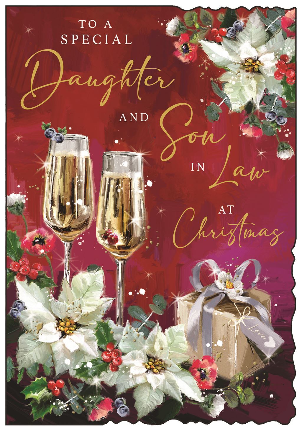 Daughter & Son in Law (champagne) - Christmas Card