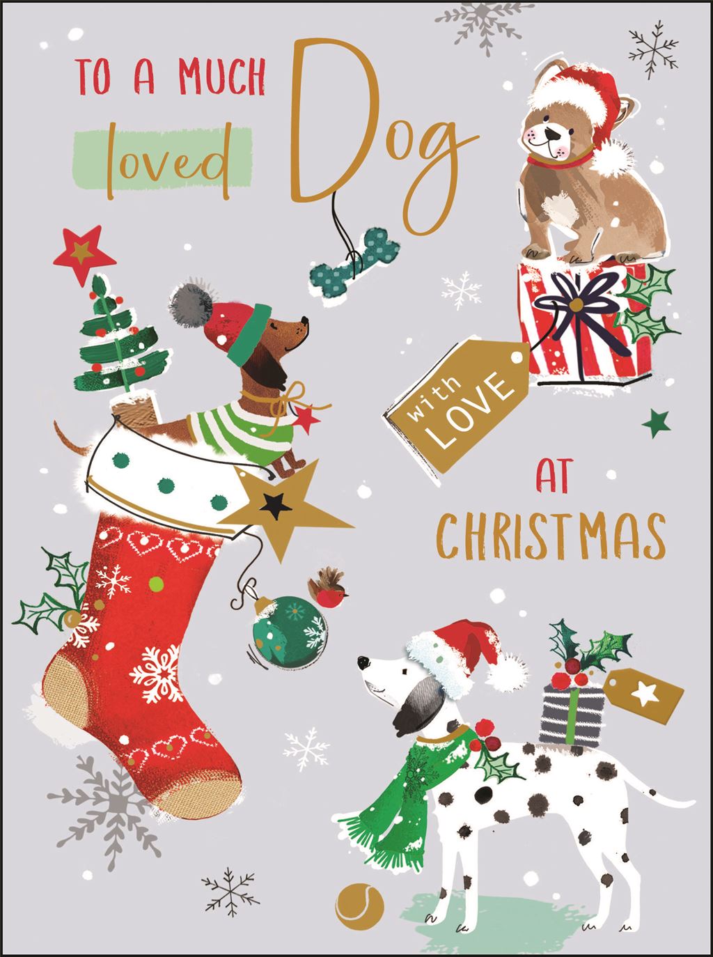 To a Much Loved Dog - Christmas Card