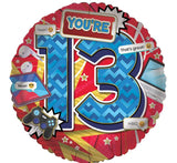 You're 13 (blue) - Helium Filled Balloon