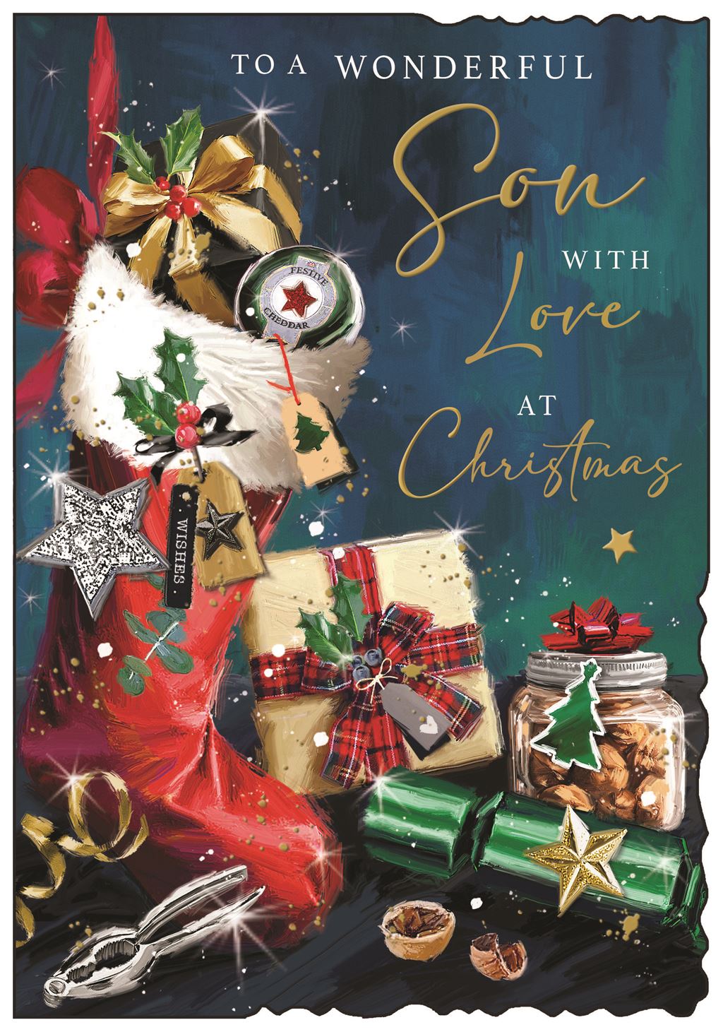Son (stocking) - Christmas Card