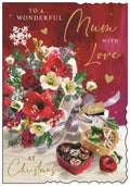 Mum (bouquet) - Christmas Card