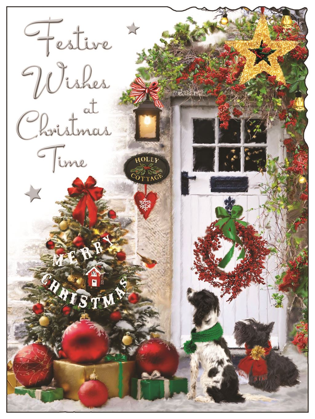 Festive Wishes (front door) - Christmas Card