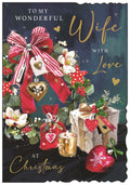 Wife (wreath) - Christmas Card