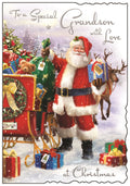 Grandson (santa sleigh) - Christmas Card