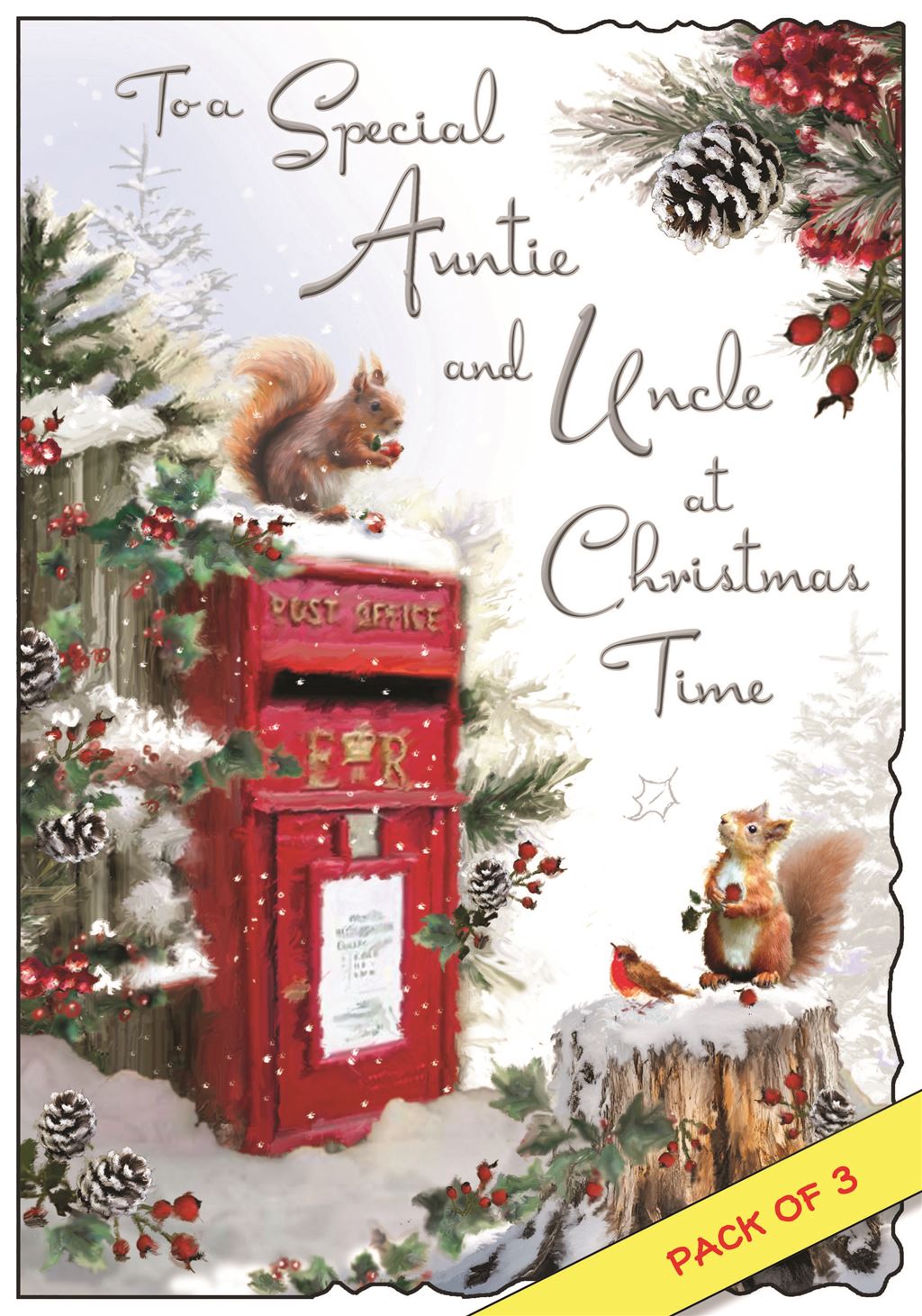 Auntie & Uncle (squirrels) - Christmas Card