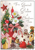 Sister (stars mug) - Christmas Card
