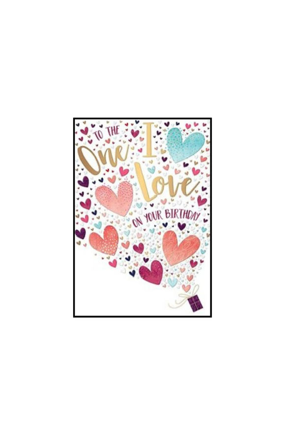 To the One I Love  - Birthday card