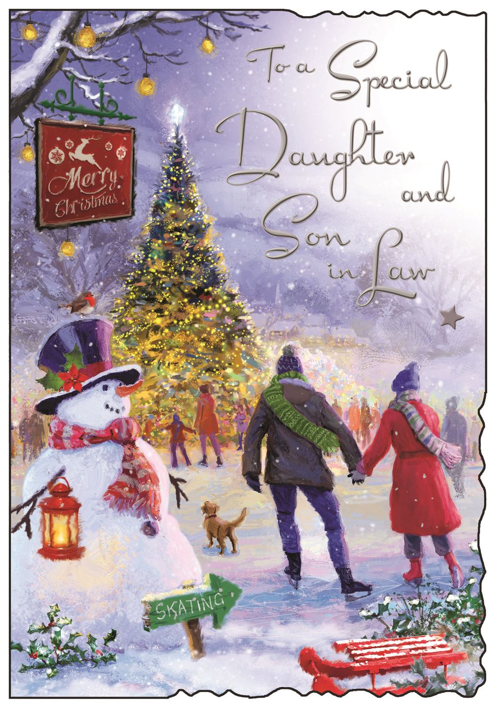 Daughter & Son in Law (skaters) - Christmas Card
