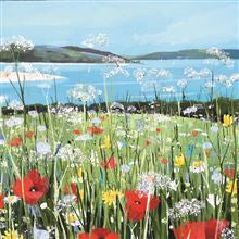 Meadow and sea -  blank card