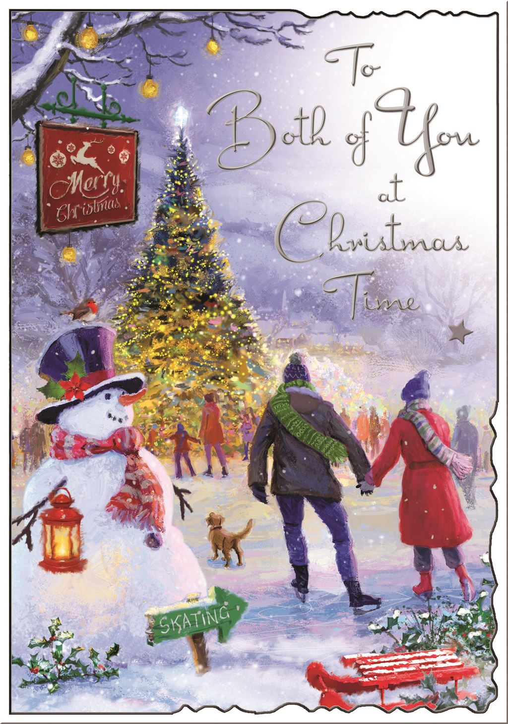 Both of You (skaters) - Christmas Card