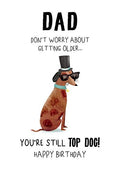 Dad Top Dog birthday card