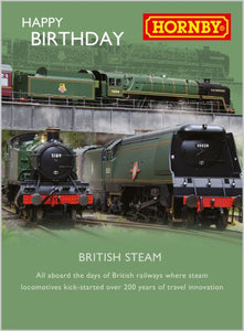 Hornby "British Steam" birthday card