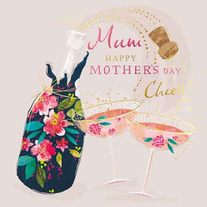Mum, cheers - Mother's Day card