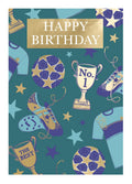 Footballer  - Hospice UK birthday card
