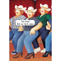 Line Dancing -Beryl Cook greeting card