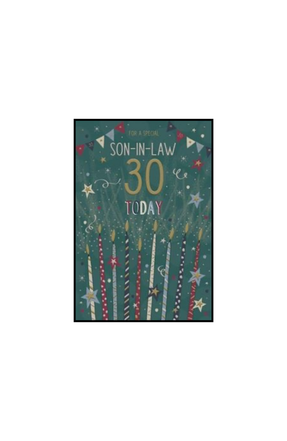 Son-in-Law on your 30th birthday card