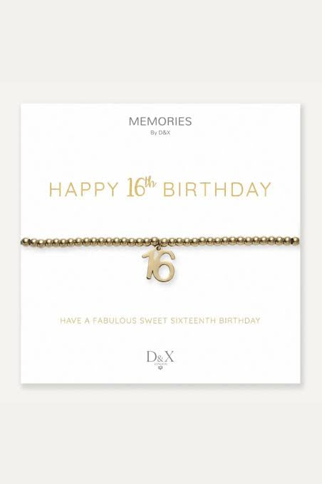 Happy 16th Birthday - Memories bracelet