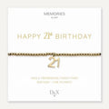 Happy 21st Birthday - Memories bracelet