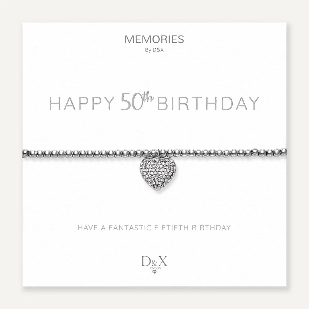 Happy 50th  - memories bracelet