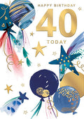 Age 40 Male - Birthday Card