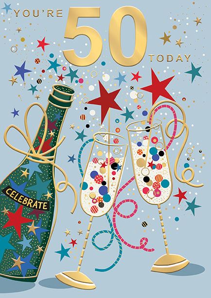 Age 50 Male - Birthday Card