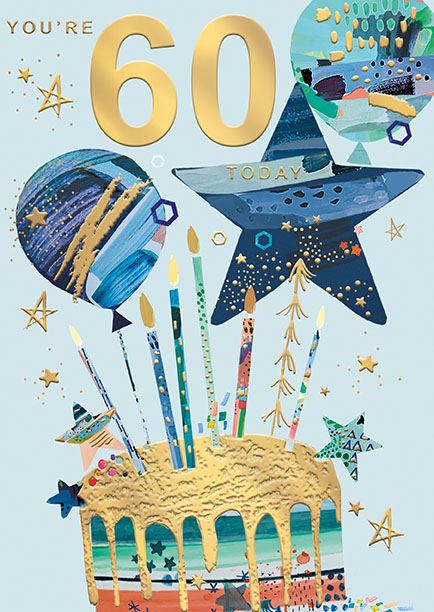 Age 60 Male - Birthday Card