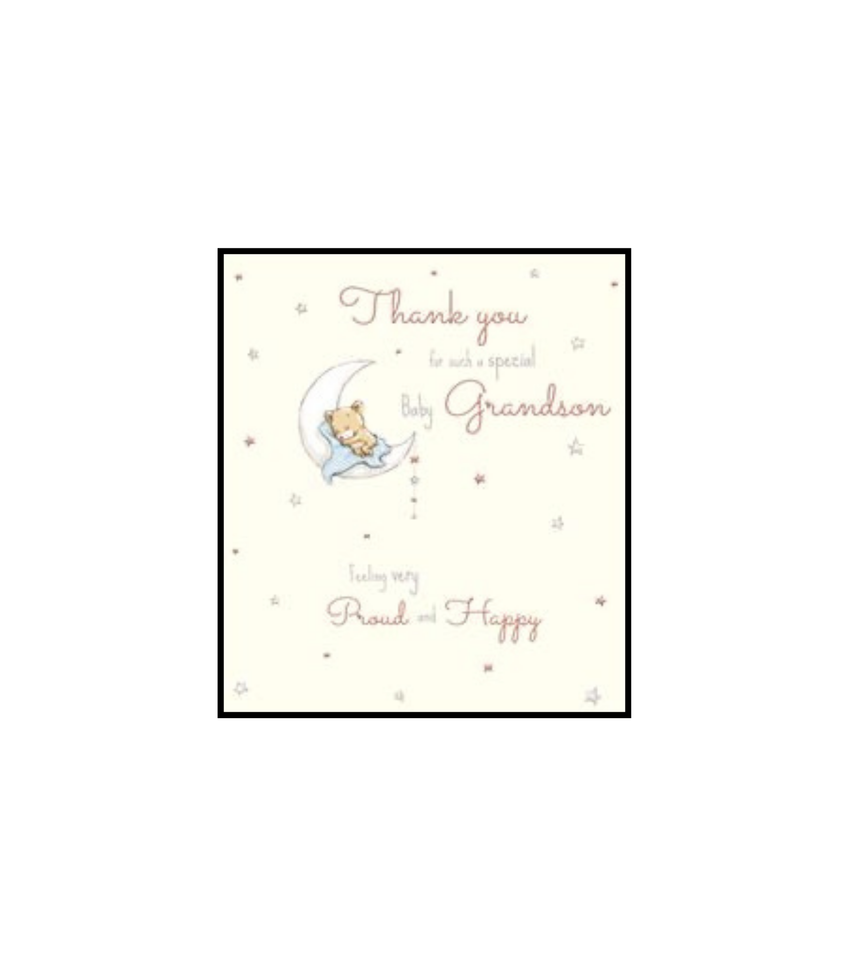 Thank you for a Gorgeous Grandson - new baby card
